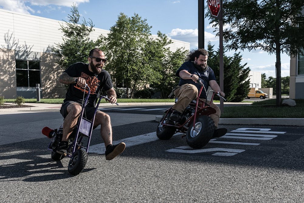 Joe and Lem racing