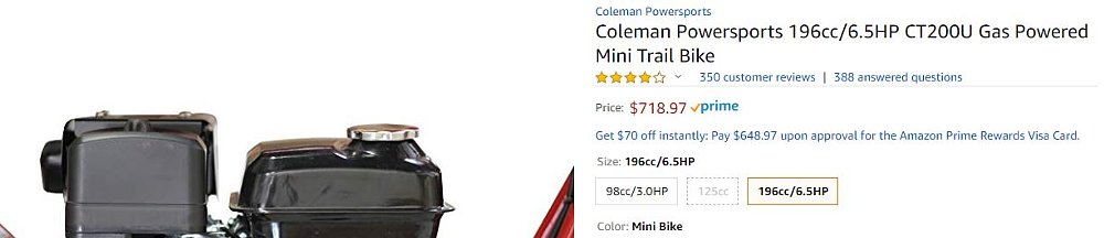 Amazon price