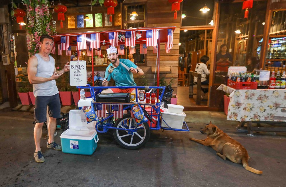 mobile hamburger stand