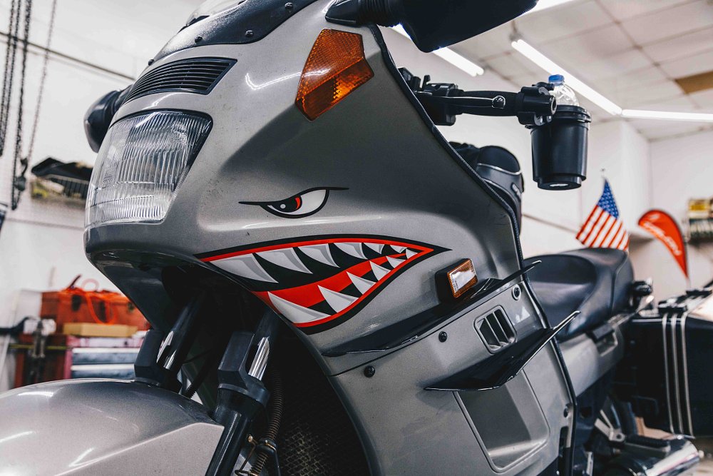 stickers on the Concours