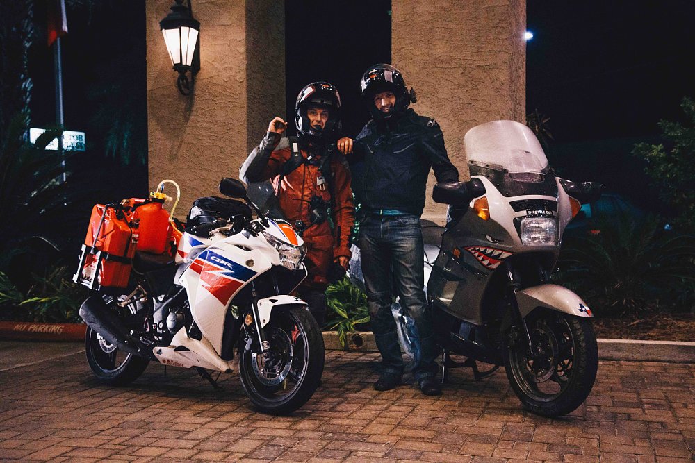 mile zero on the 1,000-mile ride