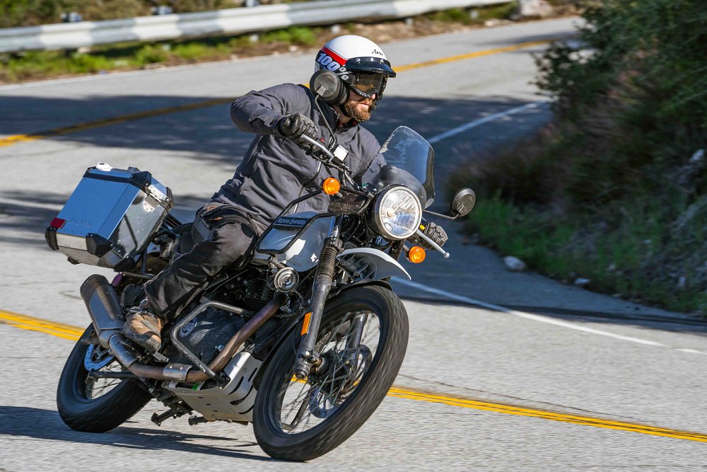 Royal Enfield Himalayan riding mountain road