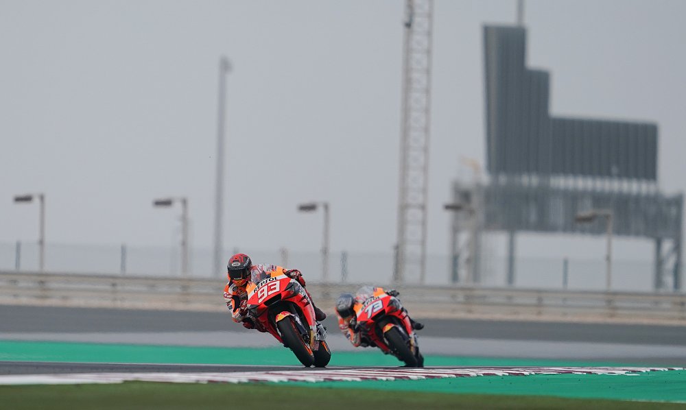 Marc and Alex Marquez on track