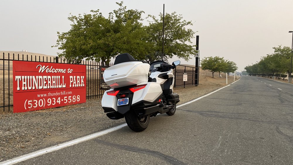 2020 Honda Gold Wing Tour outside Thunderhill Raceway