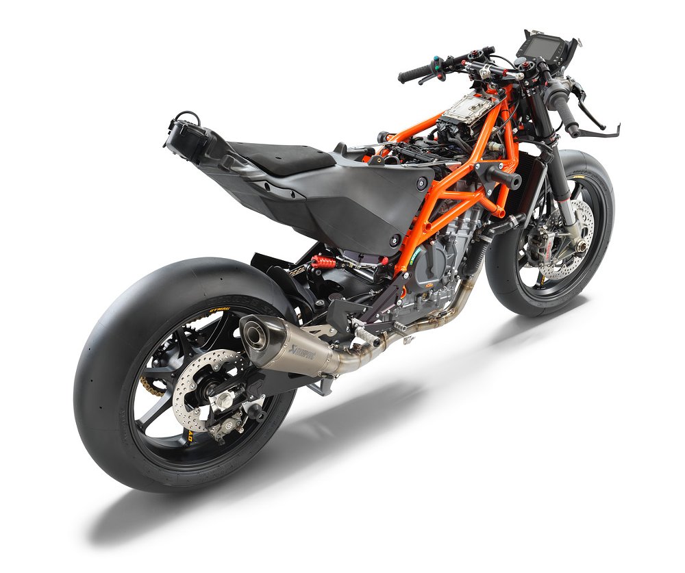 KTM RC 8C with fairing removed