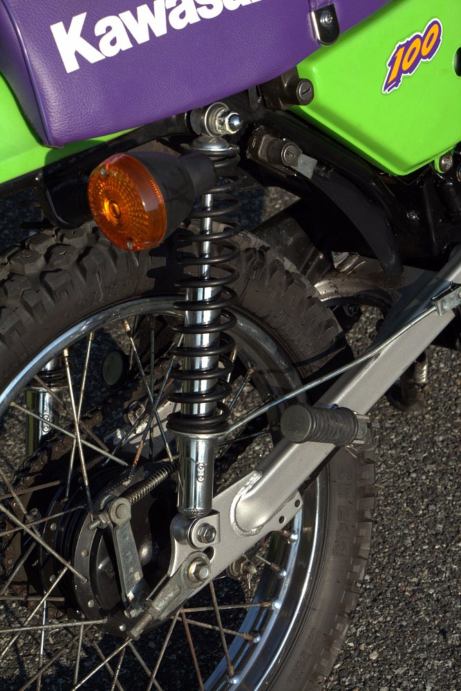 rear shock on the KE100