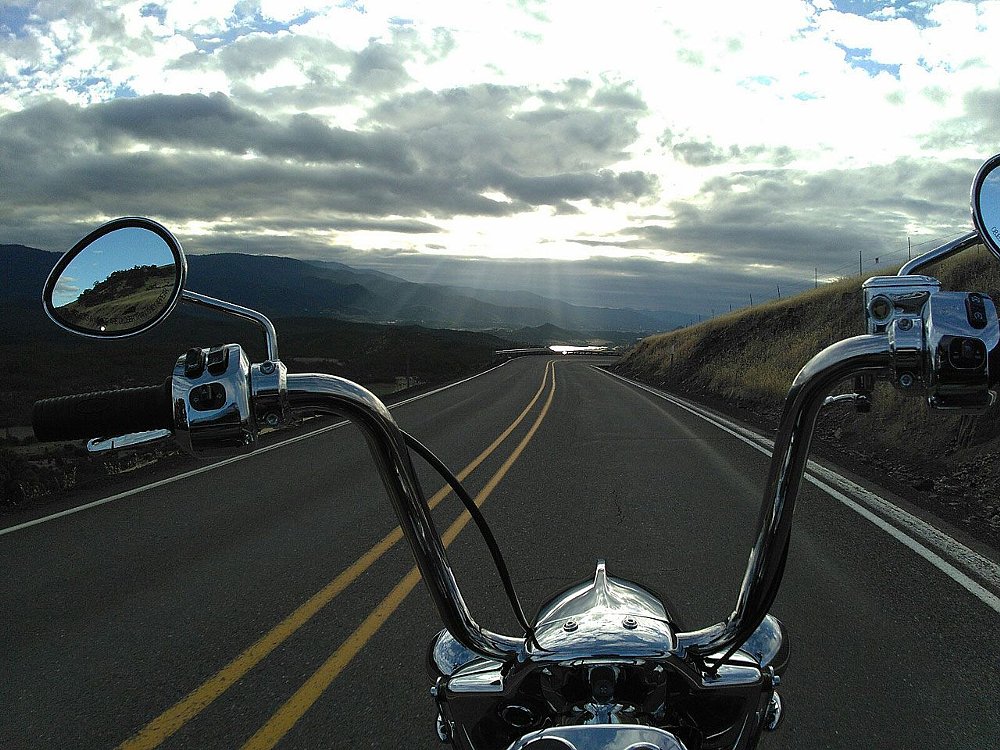 riding into the sunset on the Olympic Peninsula