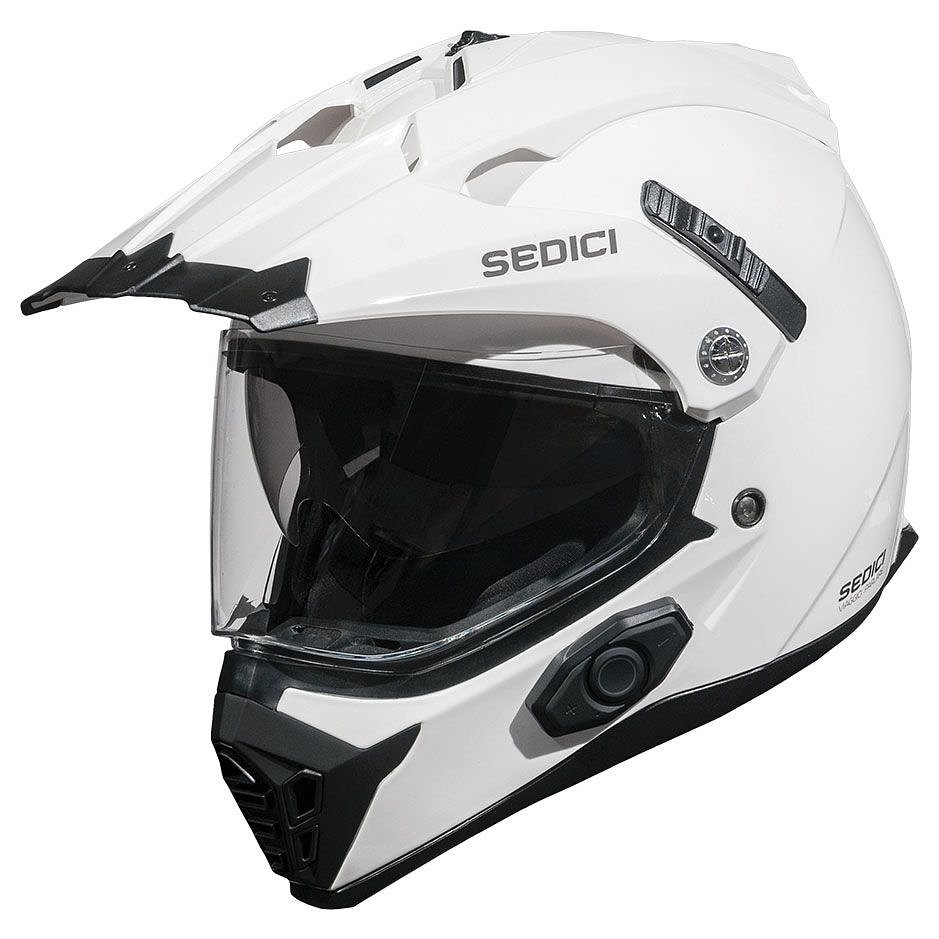 Sedici-Viaggio-Parlare-White-Sena-Bluetooth-Dual-Sport-Helmet