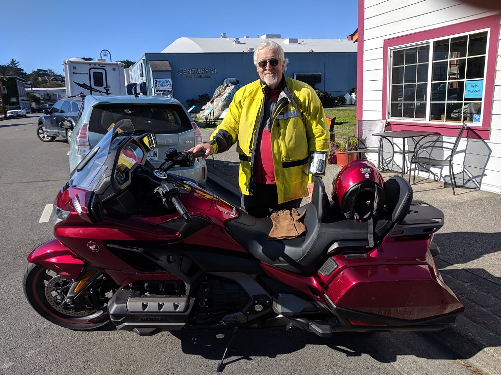 the author with the Gold Wing