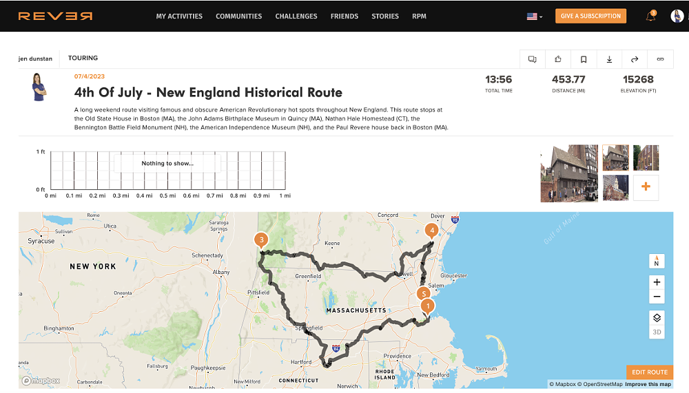 an illustration of the REVER map route