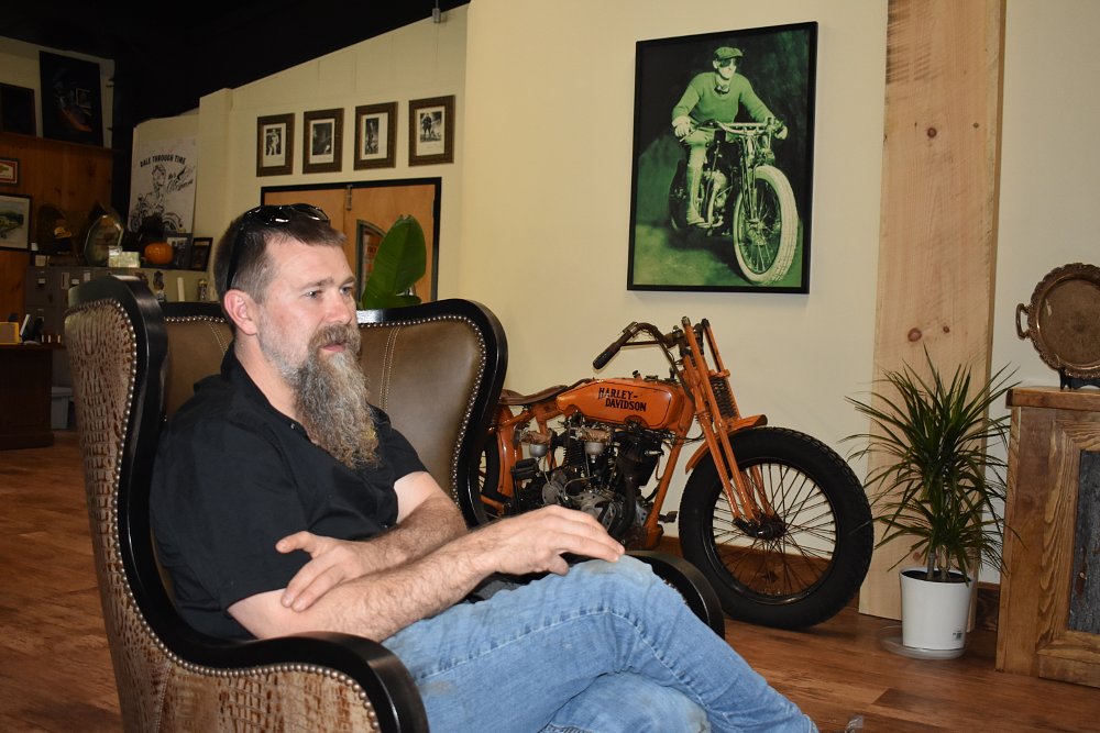 Matt Walksler in his office