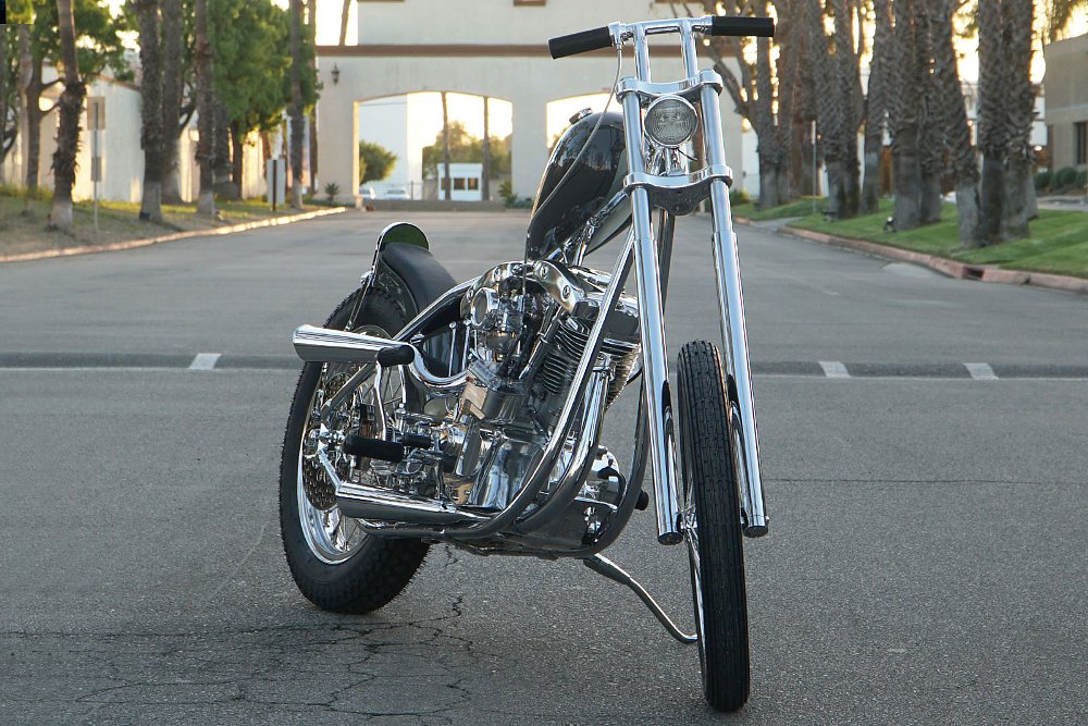 front view of the Shovelhead chopper