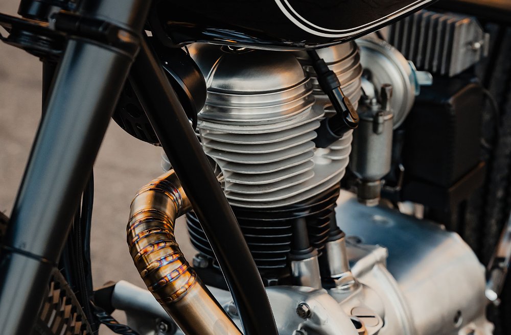 close shot of engine