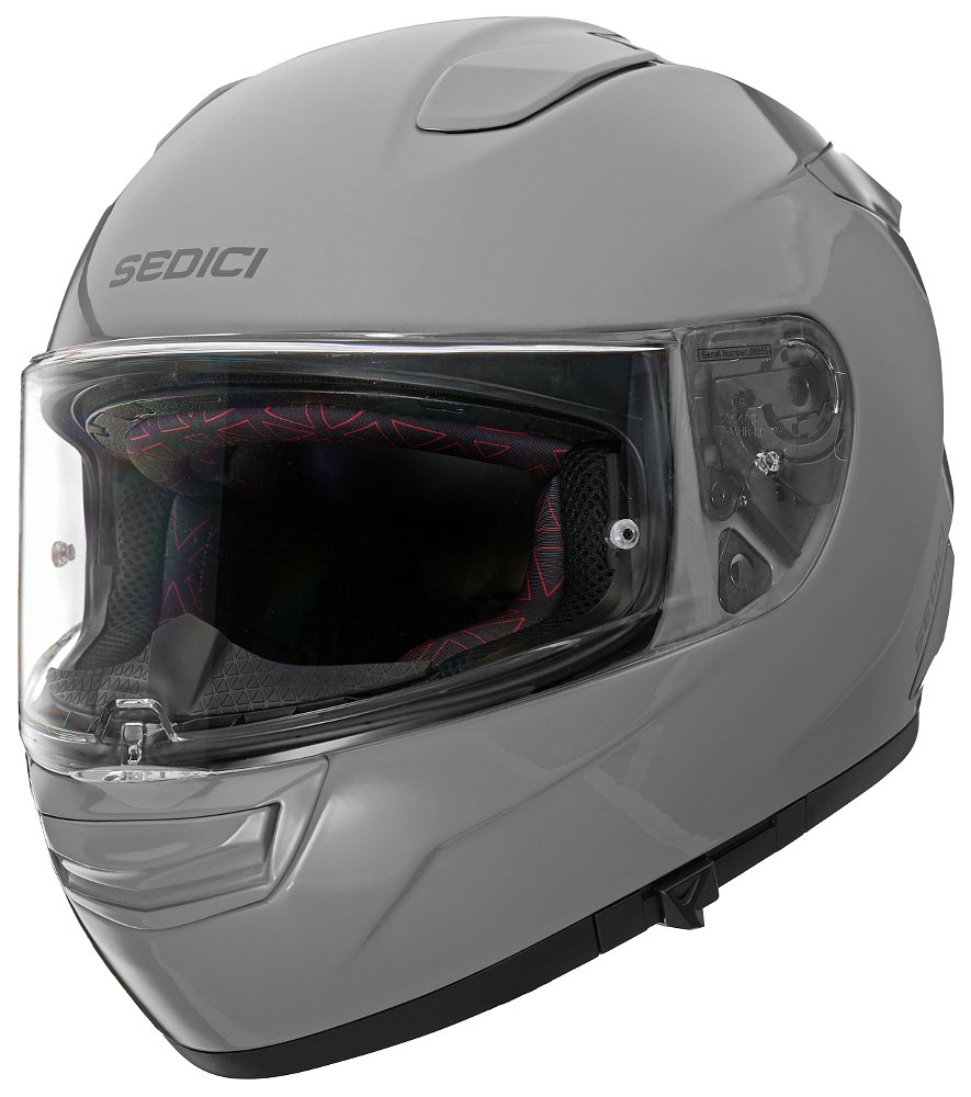 studio photo of gray Sedici Strada 3 helmet