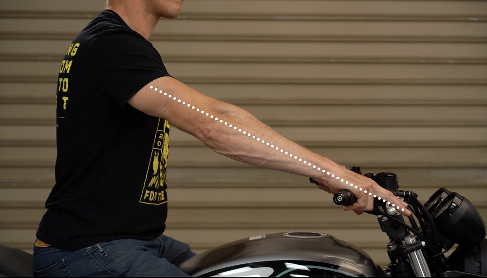 Adjusting motorcycle levers for comfort and control