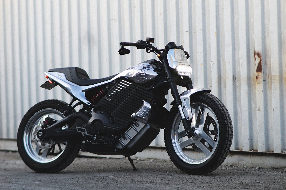 silver electric Del Mar motorcycle