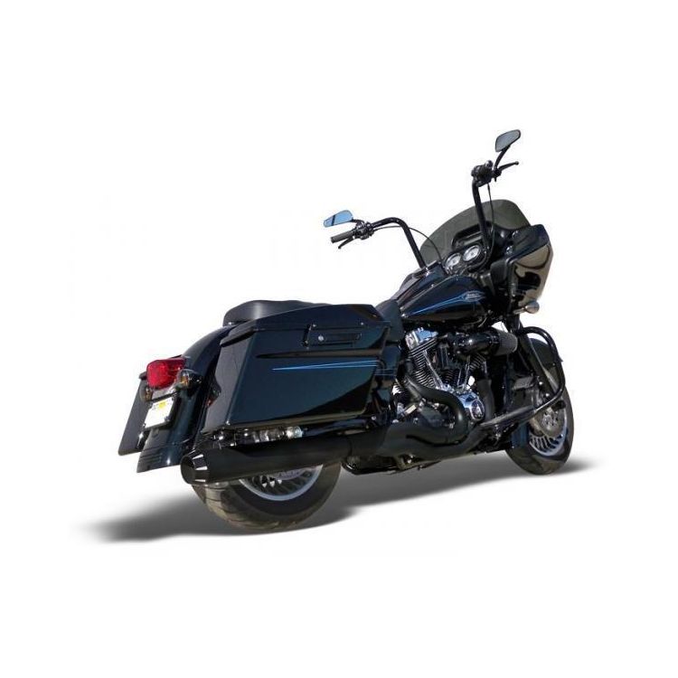 Straight Muffler With Black Fluted End Cap