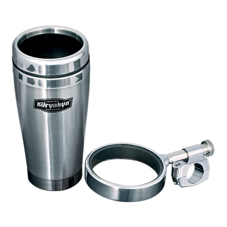 Kuryakyn Universal Handlebar Clamp Drink Holder & Mug
