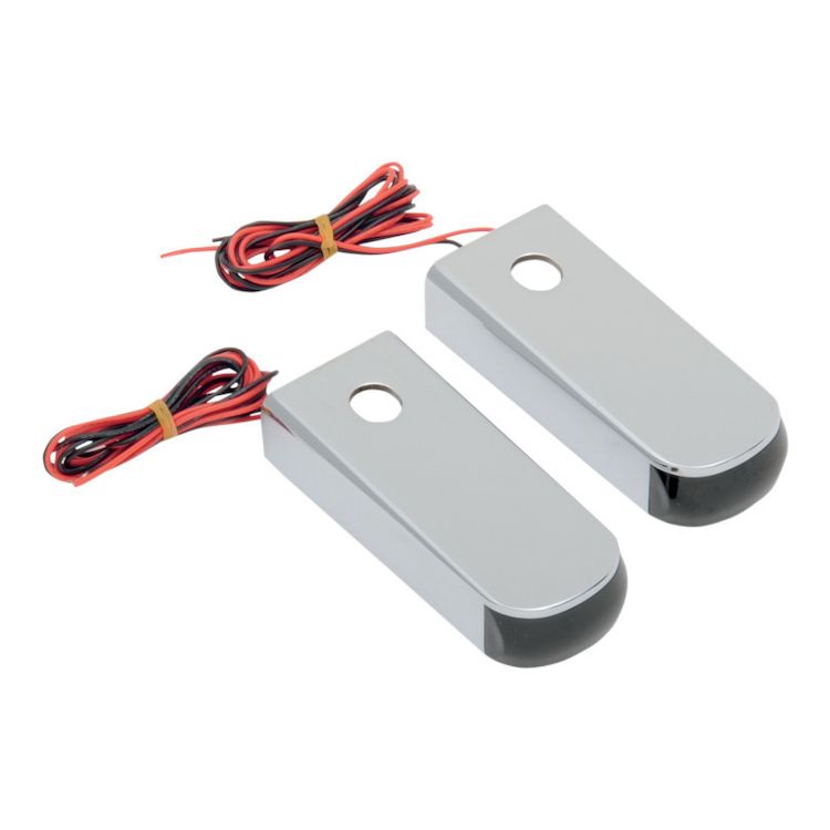 Chrome Body/Red LED/Smoked Lens