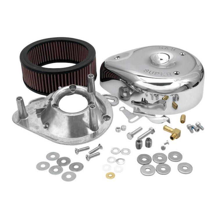 S&S Cycle Teardrop Air Cleaner Kit For Super E&G Carburetors