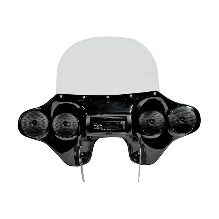 Hoppe Quadzilla Detachable Audio Fairing For Harley
