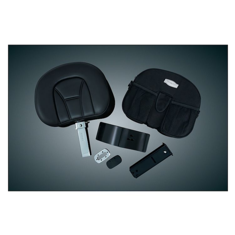 Kuryakyn Plug-N-Go Driver Backrest With Storage Pouch For Honda GoldWing 2001-2015