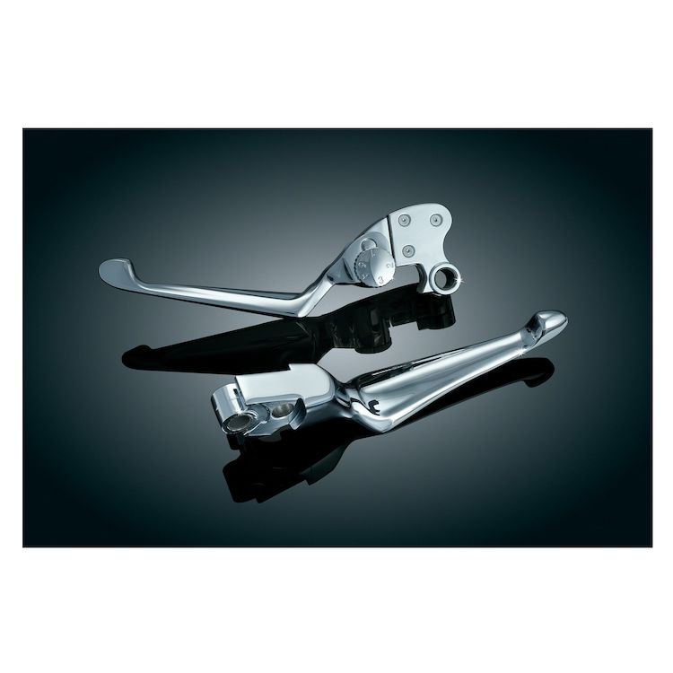 Kuryakyn Boss Blades Brake And Adjustable Clutch Lever For Harley 1996-2017