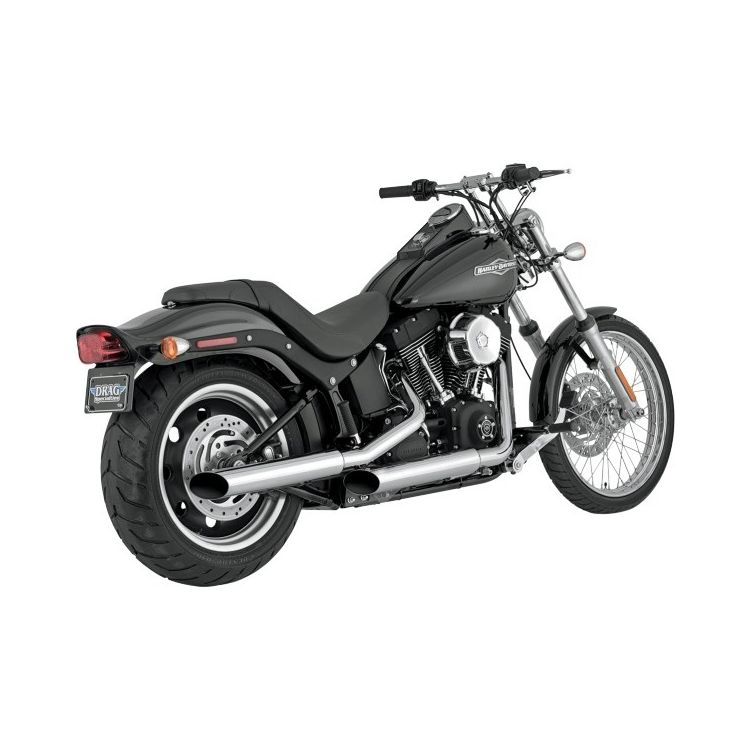 Python Mamba 3" Slip-On Mufflers For Harley