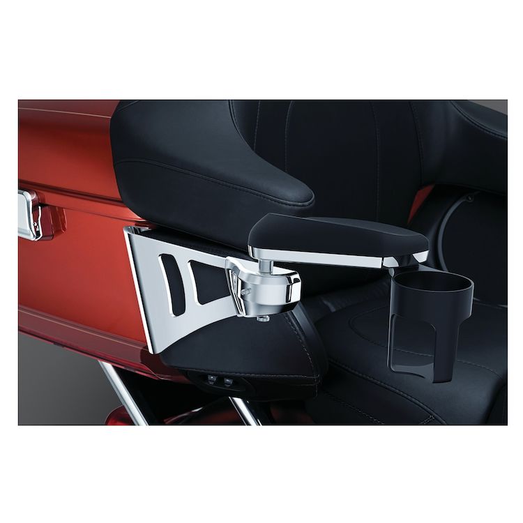 Kuryakyn Drink Holder For Passenger Armrests For Harley Touring 2014-2024