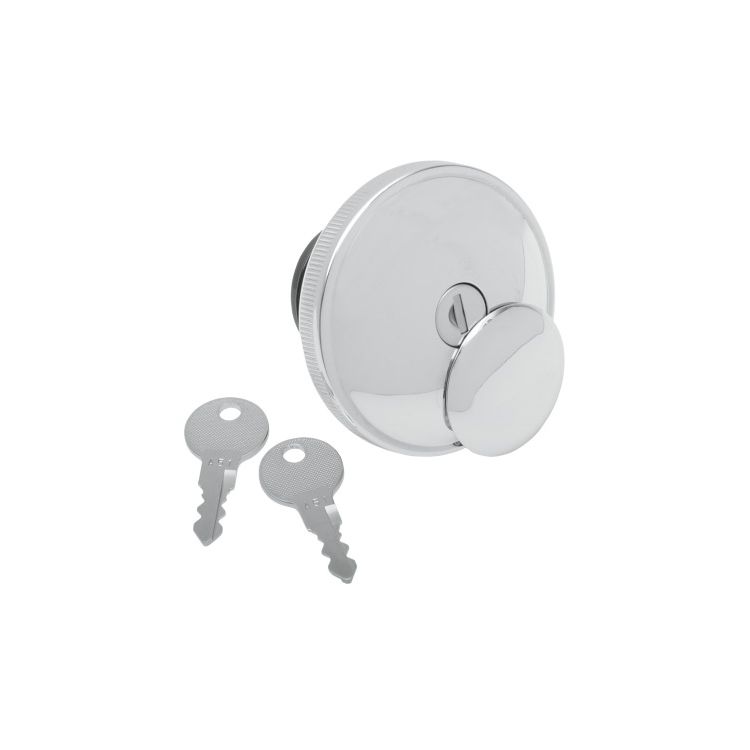 Drag Specialties Screw-In Locking Gas Cap For Harley 1984-1996