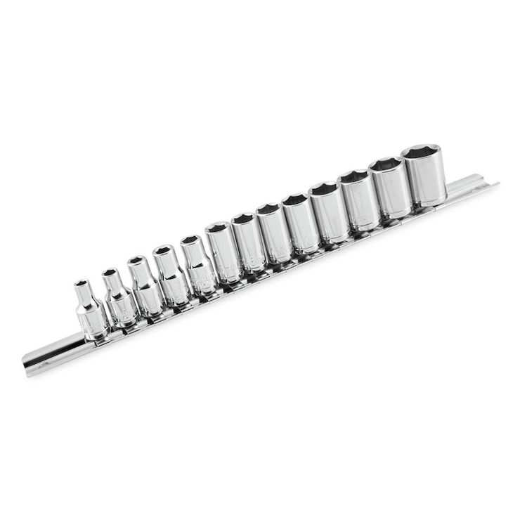 BikeMaster 13-Piece 1/4" Drive Metric Socket Set