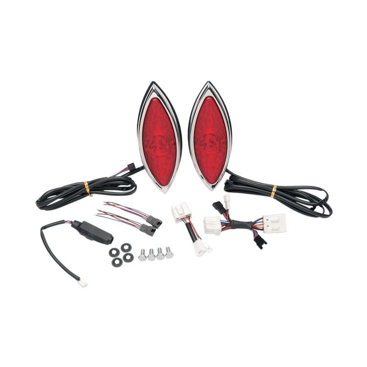 RWD V-Twin LED Cat Eye Taillight Turn Signals 