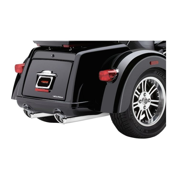 Cobra 3 3/4" Slip-On Mufflers For Harley Tri Glide 2009-2025