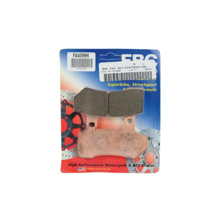 EBC Brakes Double-H Sintered Front / Rear Brake Pads For Harley Touring / V-Rod 2006-2026