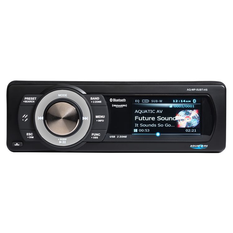 Aquatic AV Bluetooth USB Stereo Sirius XM Satellite Radio For Harley Touring 1998-2013