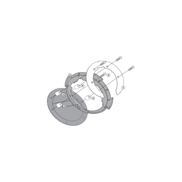 Givi Tanklock Bike Specific Flange Kawasaki Versys 650 2015-2021