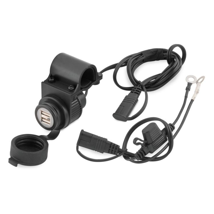 BikeMaster Dual USB Charger with Handlebar Mount