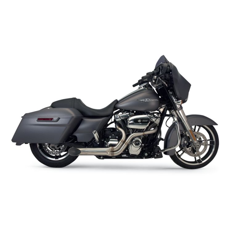 Supertrapp Exhaust Bootlegger Stainless 2-Into-1 For Harley Touring 2010-2016