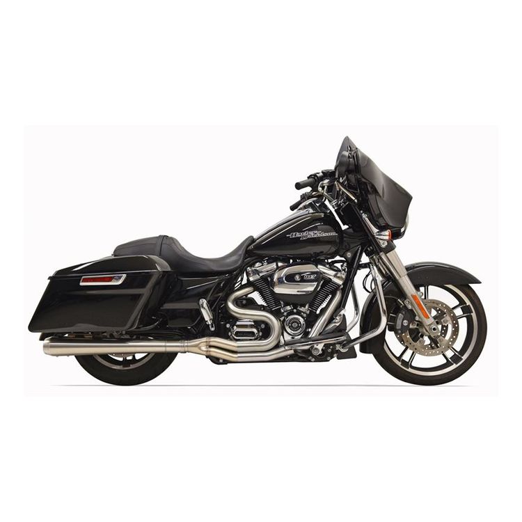Bassani Road Rage III Stainless 2-Into-1 Megaphone Exhaust For Harley Touring 2017-2026