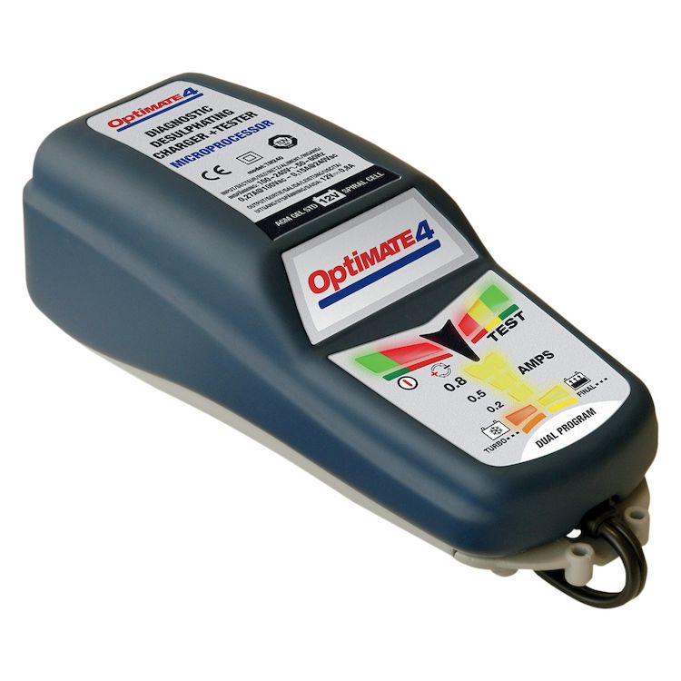 TecMate OptiMate 4 Dual Program Battery Charger for BMW CANbus