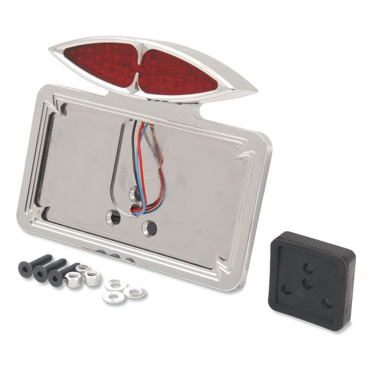Drag Specialties License Plate Holder And Cateye Taillight For Harley