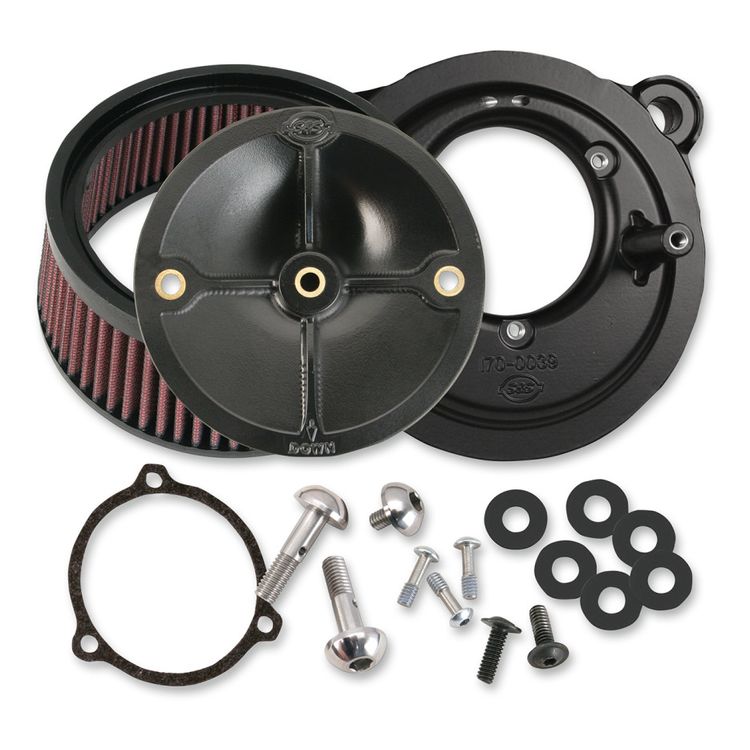 S&S Cycle Stealth HOG 58mm Throttle Body Air Cleaner Kit For Harley Touring 2007-2016