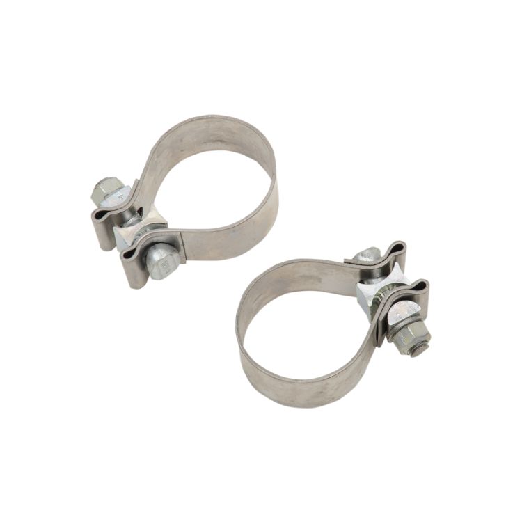 Khrome Werks Stainless Steel Exhaust Clamps For Harley Touring 1995-2016