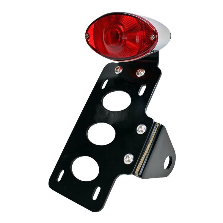 TC Bros Cateye Side Mount Tail Light / License Plate Bracket