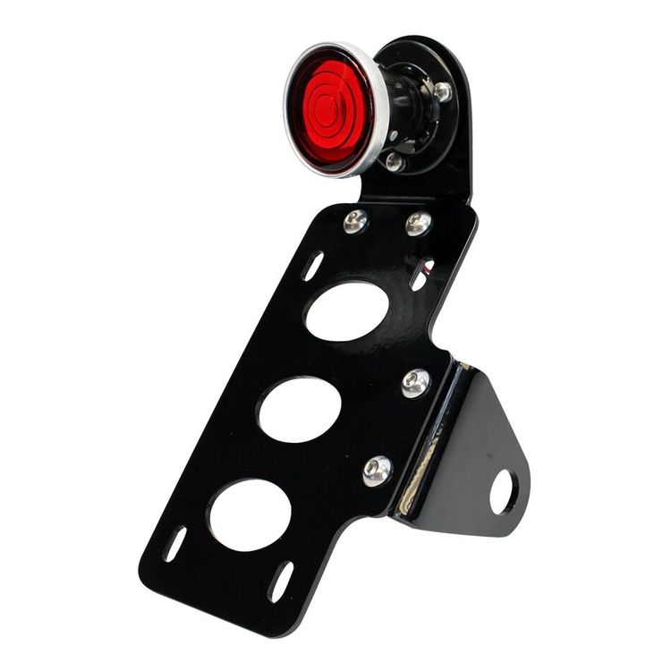 TC Bros Round 2" Side Mount Tail Light / License Plate Bracket