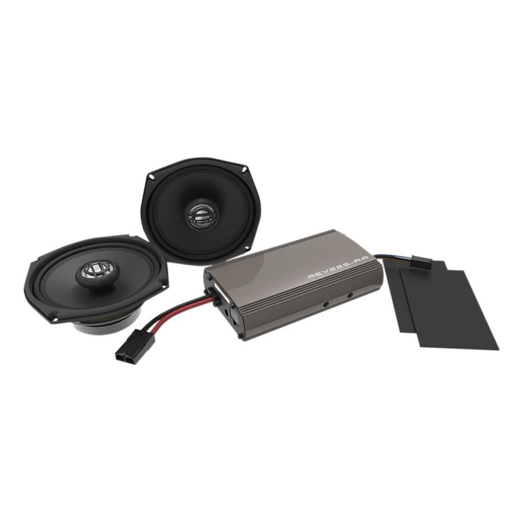 Hogtunes Front Speakers And 250 Watt Amp Kit For Harley Touring 1998-2013
