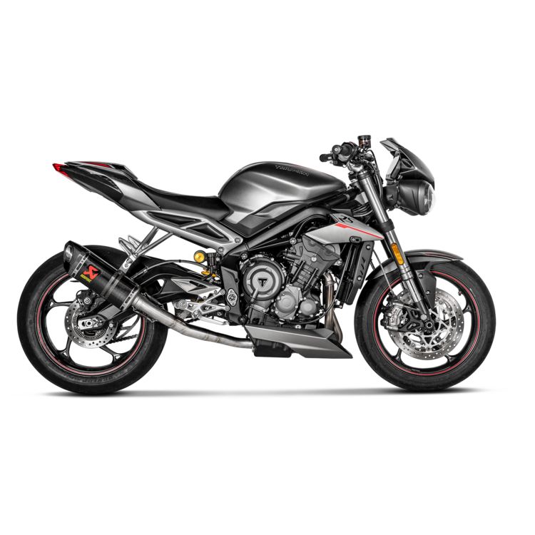 Akrapovic Slip-On Exhaust Triumph Street Triple 765 R / RS / S 2017-2019