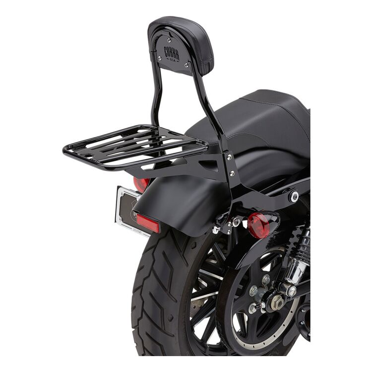Cobra 14 In. Short Round Sissy Bar - 602-1303B For 2004-2017 Harley