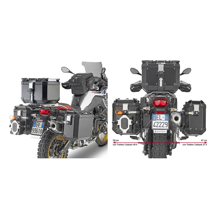 Givi PL5127CAM Side Case Racks For Outback Side Cases BMW F750GS / F800GS / F850GS / Adventure / F900GS Adventure 2018-2025