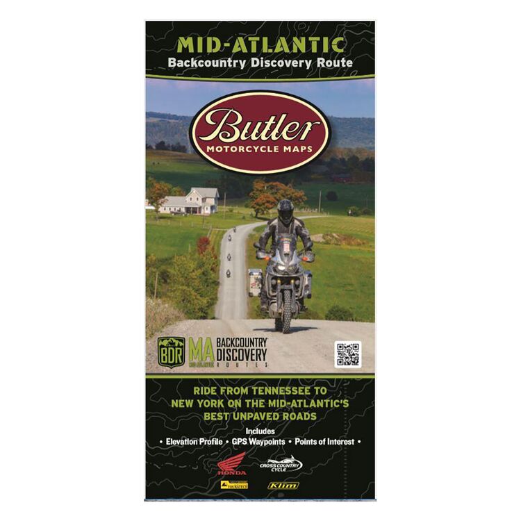 Butler Maps Mid-Atlantic Backcountry Discovery Route